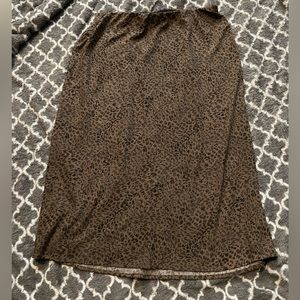 Cheetah long flowy skirt